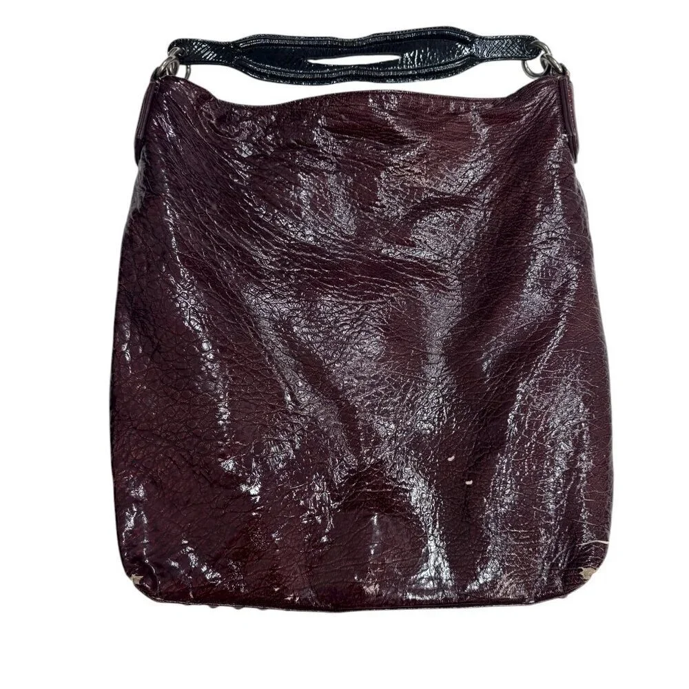 Alexander Wang “Darcy” Large Studded Leather Tote – Burgundy